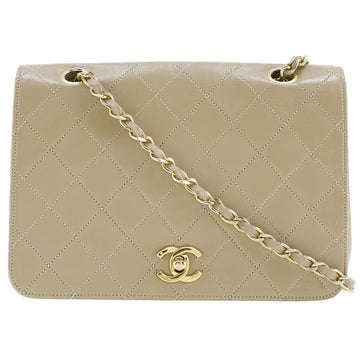 Top Quality Chanel Lambskin Chain Shoulder Bag Beige