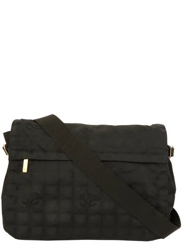 Top Quality Chanel Around 2005 Made New Travel Nylon Shoulder Bag Black