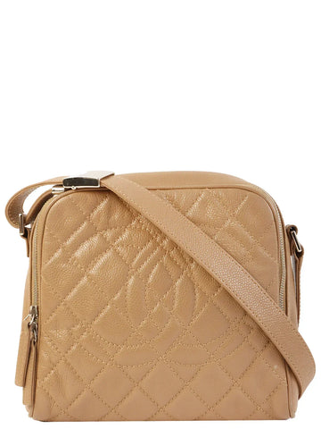 Top Quality Chanel Around 2007 Made Caviar Skin Cc Mark Stitch Shoulder Bag Beige
