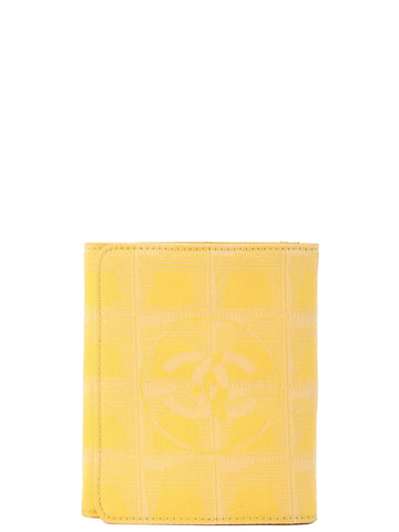 Top Quality Chanel Aound 2001 Made New Travel Line Nylon Wallet Yellow