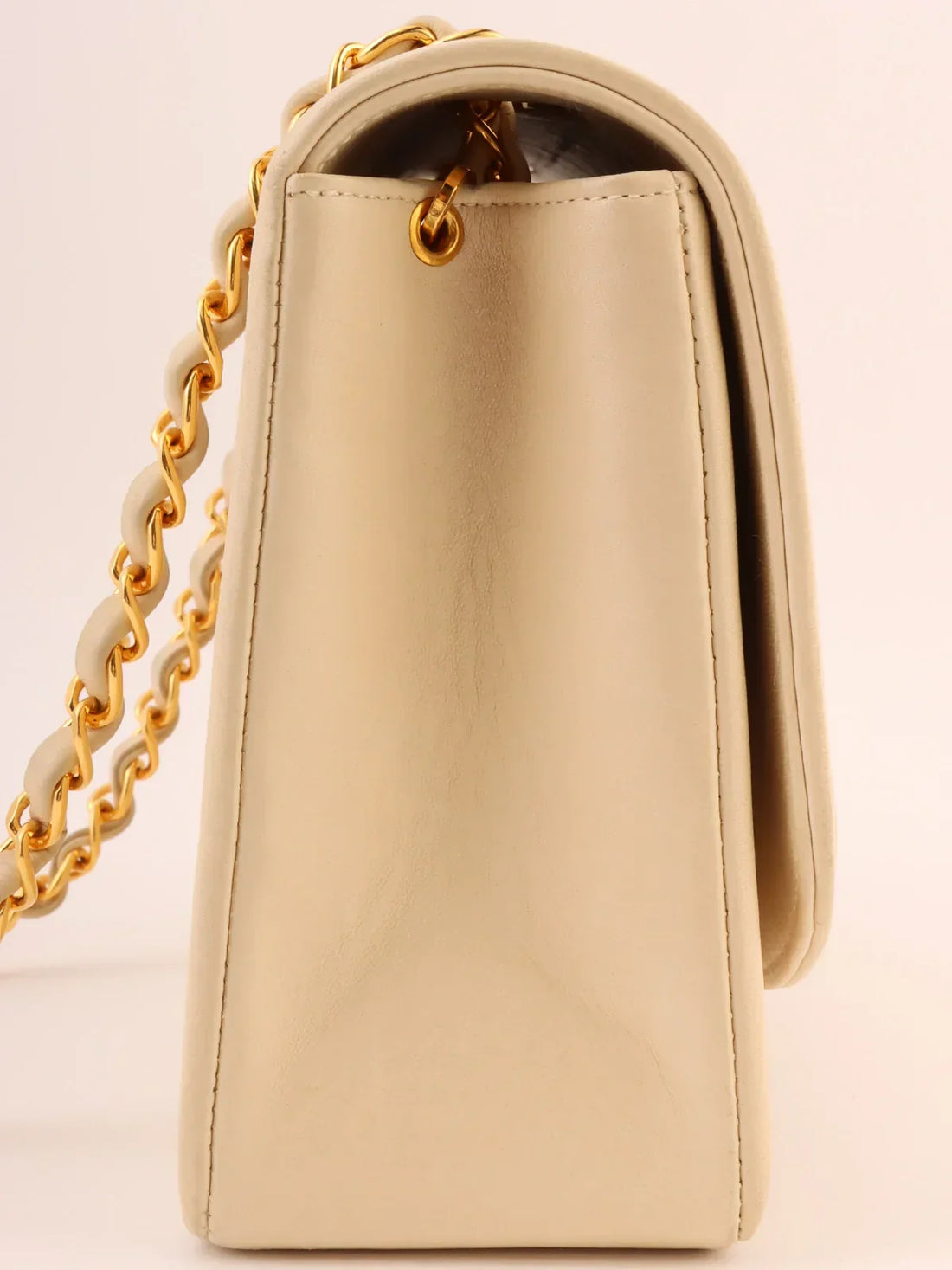 Top Quality Chanel Around 1992 Made Diana New Chain Bag 25Cm Ivory