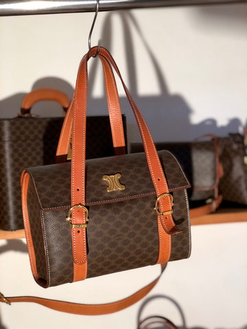 CELINE  Triomphe Box Handbag Brown New 1:1 Old CELINE axjbki