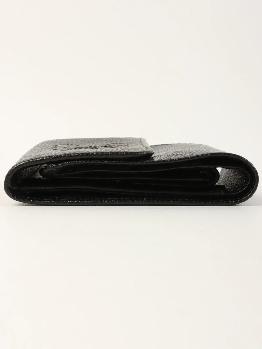 Top Quality Chanel Around 2001 Made Caviar Skin Cc Mark Stitch Wallet Black