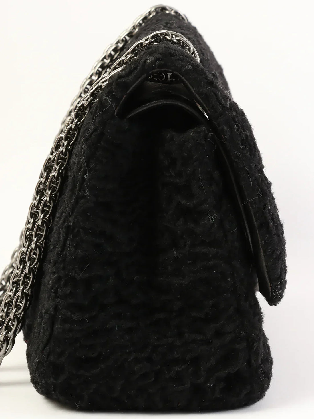Top Quality Chanel Around 2008 Made 2.55 Chain Shoulder Bag Black