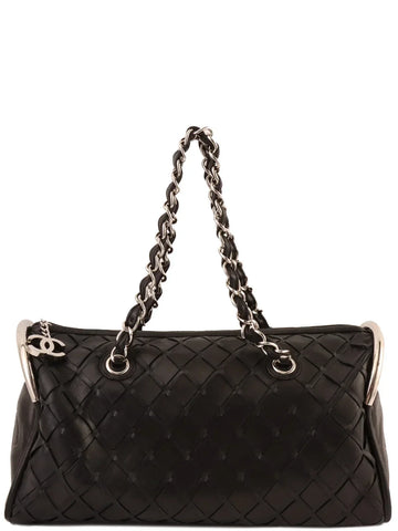 Top Quality Chanel Around 2007 Made Cc Mark Charm Chain Mini Boston Black