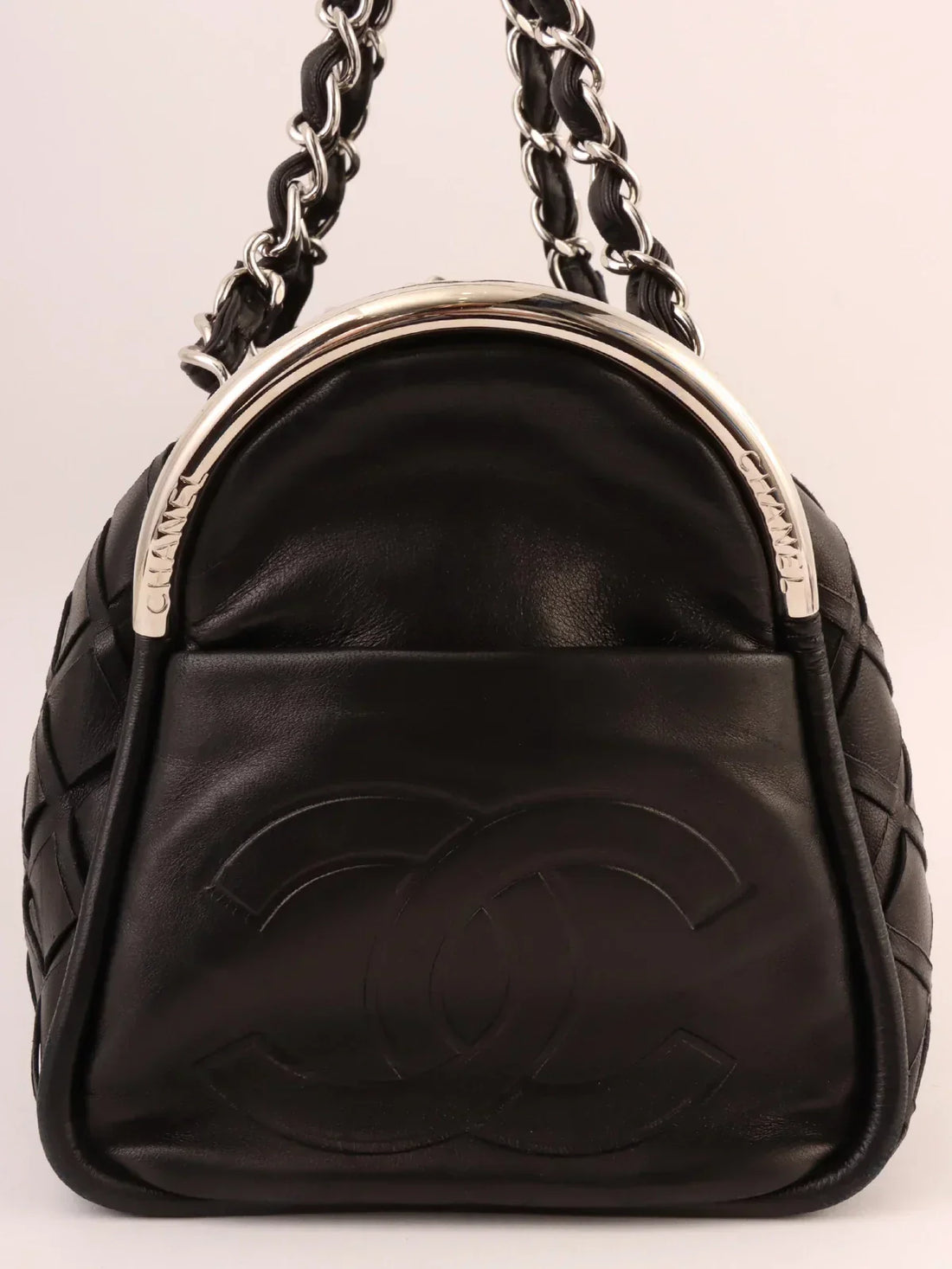 Top Quality Chanel Around 2007 Made Cc Mark Charm Chain Mini Boston Black