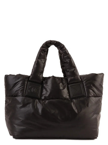 Top Quality Chanel Around 2009 Made Nyon Cc Cocoon Tote Bag Black