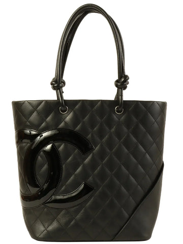 Top Quality Chanel Around 2010 Made Cambon Tote Bag Black
