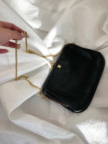 CELINE Shoulder bag Triomphe Clasp  Black New 1:1 Old Celine v4ach7