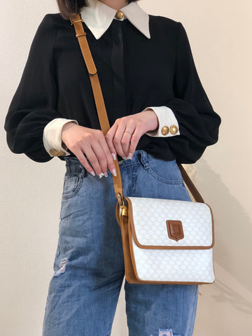 CELINE  Crowwbody Shoulderbag White New 1:1 Old celine 5mjbeu