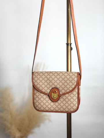 CELINE Macadam Turn Lock Shoulder bag Beige New 1:1 5t7ci2