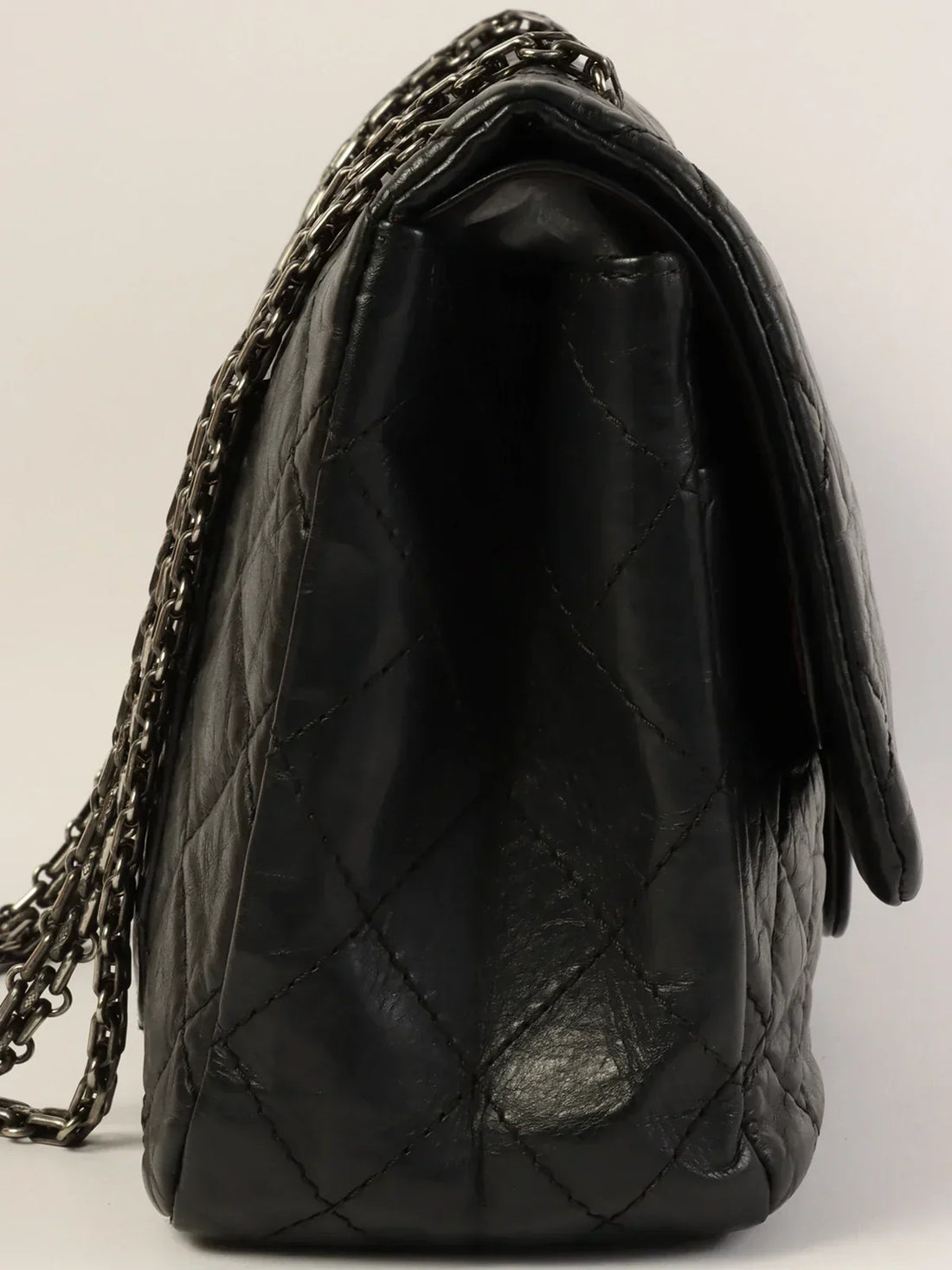 Top Quality Chanel Around 2011 Made 2.55 Chain Shoulder Bag Black