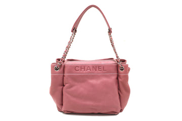Top Quality Chanel Pink Lambskin Leather Shoulder Bag