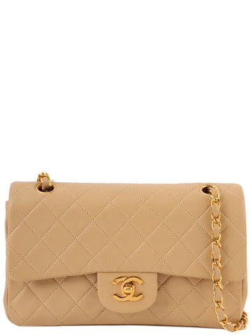 Top Quality Chanel Around 2010 Made Classic New Chain Bag 23Cm Beige
