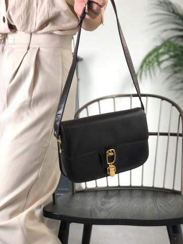 CELINE Horse Carriage Front Buckle Shoulder bag Brown New 1:1 mbdia8