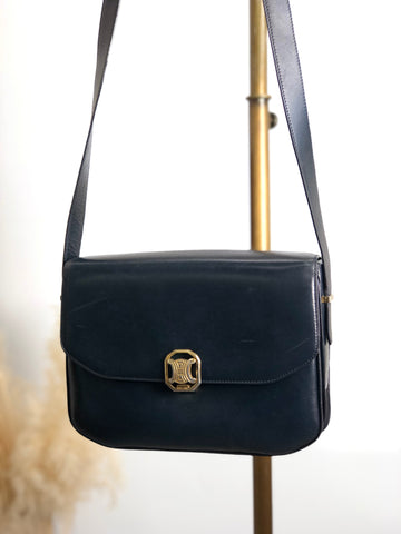 CELINE Triomphe Shoulder bag Dark Navy New 1:1 nfun5m