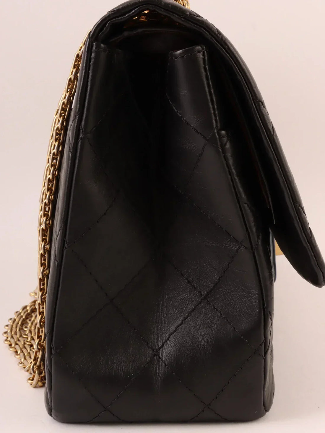 Top Quality Chanel Around 2010 Made 2.55 Chain Shoulder Bag Black
