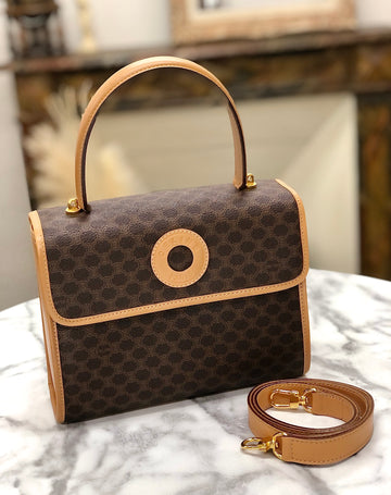 CELINE Macadam Circle logo Handbag Shoulder bag Brown New 1:1 Old CELINE nppexi