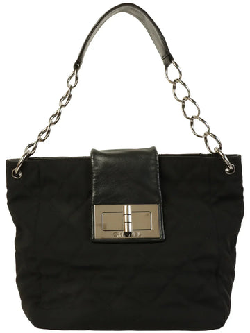 Top Quality Chanel Around 2004 Made 2.55 Chain Shoulder Bag Black