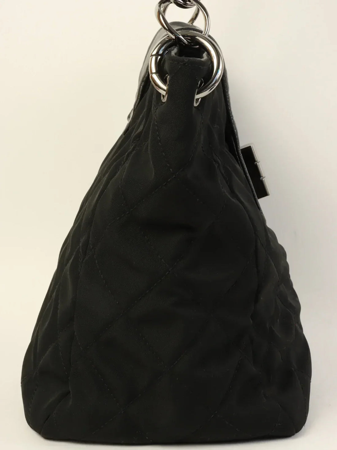 Top Quality Chanel Around 2004 Made 2.55 Chain Shoulder Bag Black