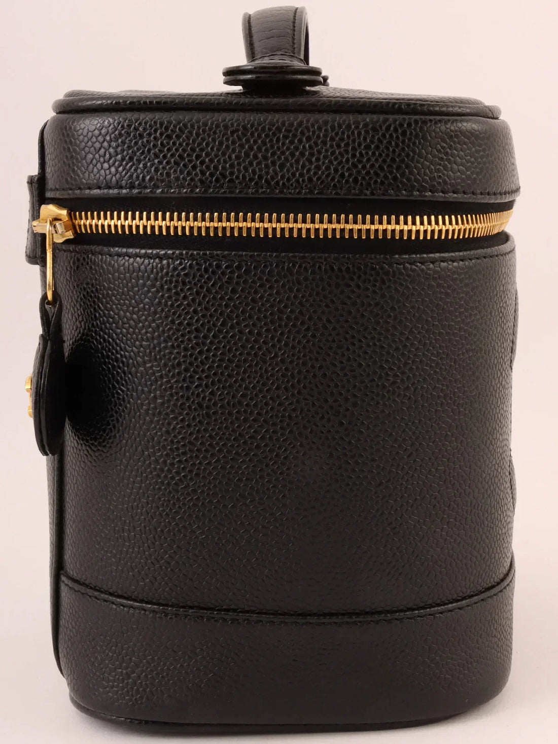 Top Quality Chanel Around 2000 Made Caviar Skin Cc Mark Stitch Vanity Black