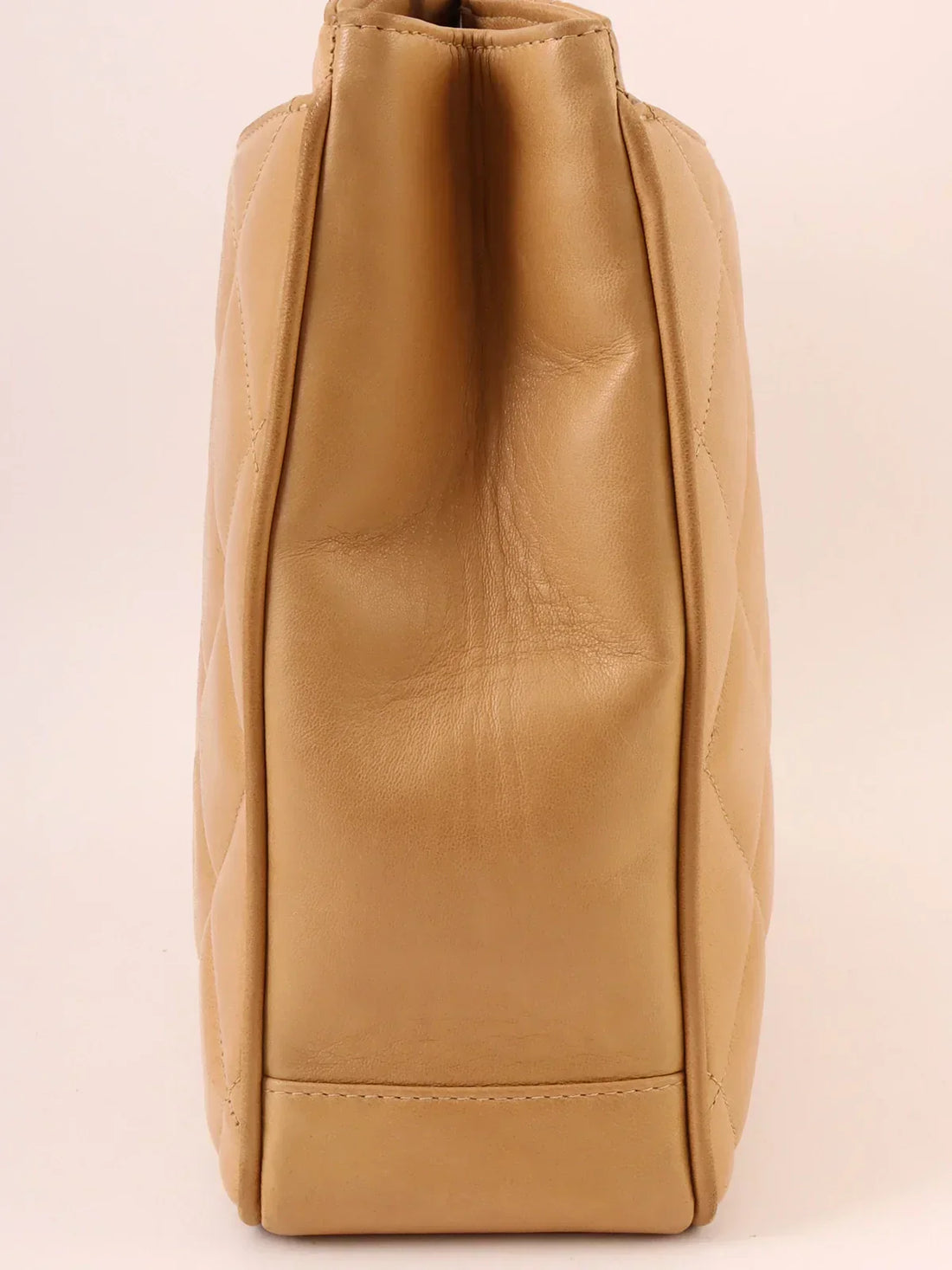 Top Quality Chanel Around 1995 Made Turn-Lock Tote Bag Beige