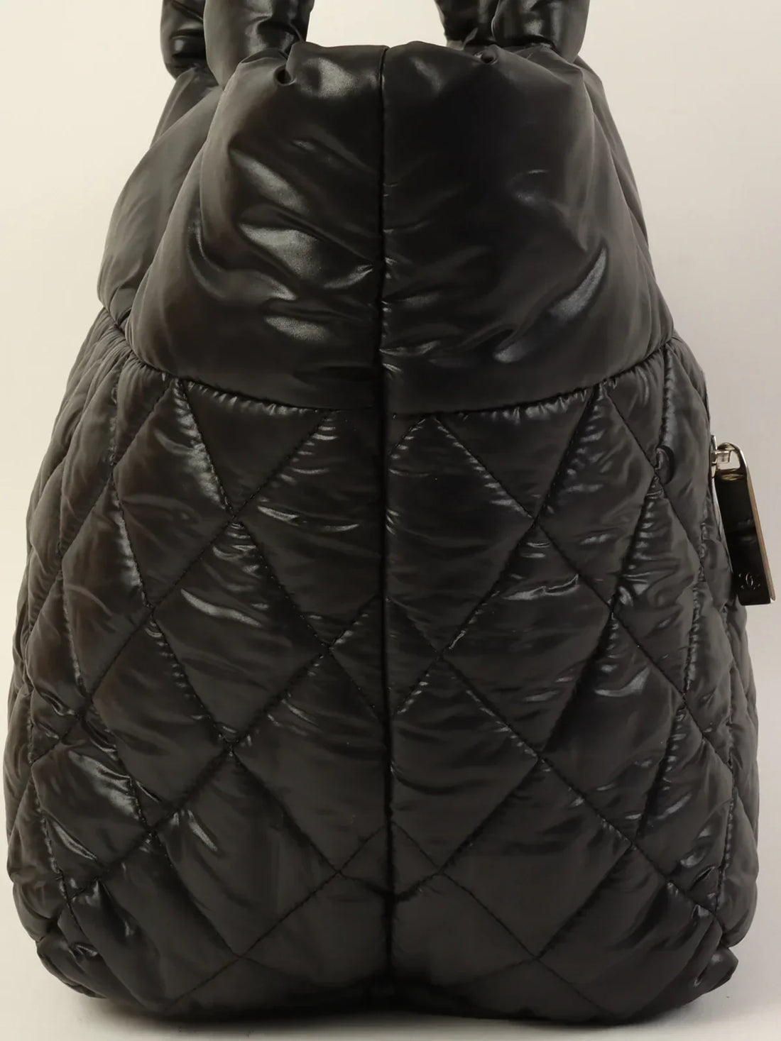 Top Quality Chanel Around 2012 Made Nylon Coco Cocoon Tote Bag Black
