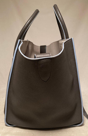Celine Medium Grey Leather Phantom Luggage Tote
