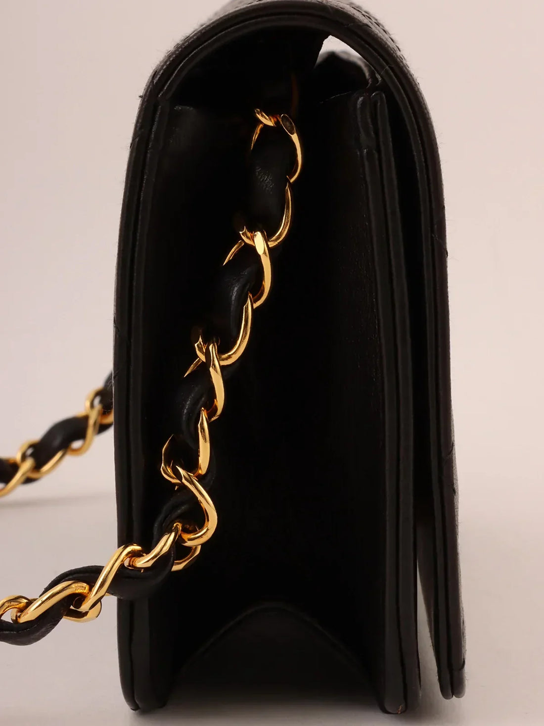 Top Quality Chanel Around 1995 Made Full New Cc Mark Plate Chain Bag Mini Black