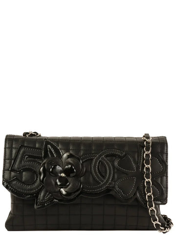 Top Quality Chanel 2005 Made Multi Motif Chocolate Bar Chain Bag Black