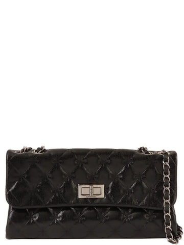 Top Quality Chanel Around 2005 Made 2.55 Chain Shoulder Bag Black