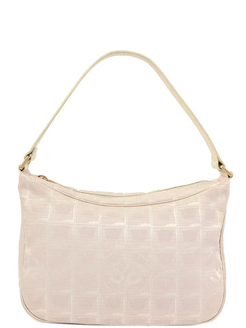 Top Quality Chanel 2001 Made New Travel Nylon Shoulder Bag Pink/White