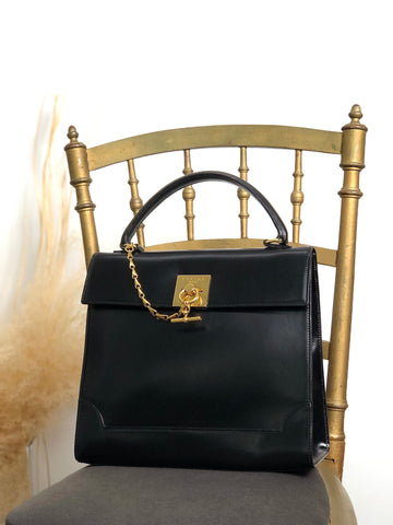 CELINE Gancini Handbag Black New 1:1 rtifa3
