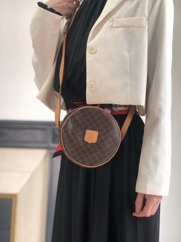 CELINE  Round Shoulder bag Brown New 1:1 teecbu