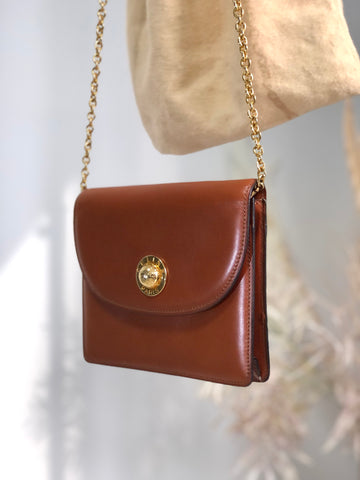CELINE Starball Chain Small Shoulderbag Camel New 1:1 Old Celine t6xd2w