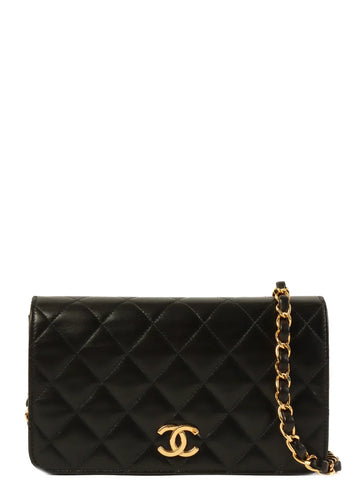 Top Quality Chanel Around 1998 Made Full New Cc Mark Plate Chain Bag Mini Black