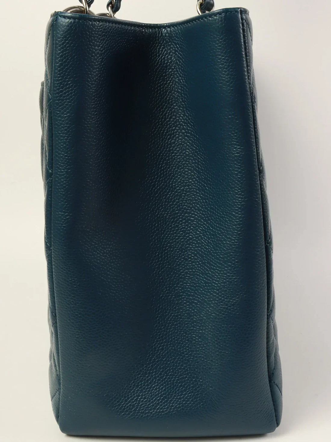 Top Quality Chanel Around 2013 Made Caviar Skin Cc Mark Stitch Chain Tote Bag Indigo Blue