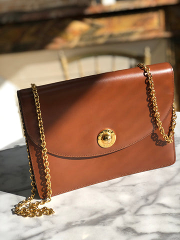 CELINE Starball Chain Shoulderbag Brown Old Celine New 1:1 nimwmc