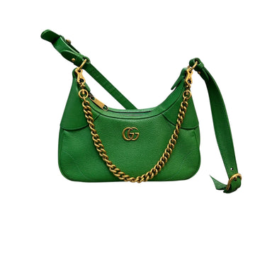 Gucci Aphrodite Small Shoulder Leather Green GHW