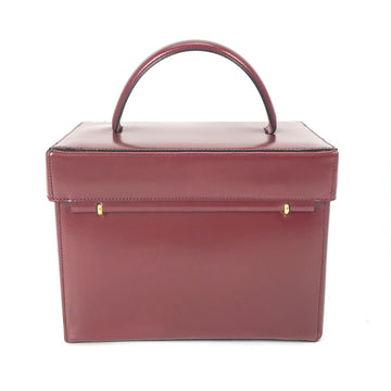 CELINE Handbag leather Bordeauxtype New 1:1 Vanity Carriage Metal Women Secondhand