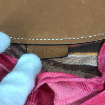 CELINE Shoulder Bag Silk / leather pink Scarf Bag Women New 1:1