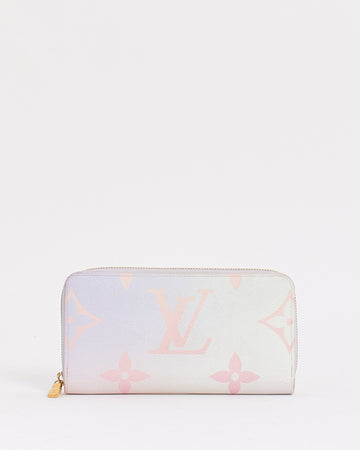 Louis Vuitton Monogram Pastel Pink Canvas Giant Spring In The City Zippy Wallet