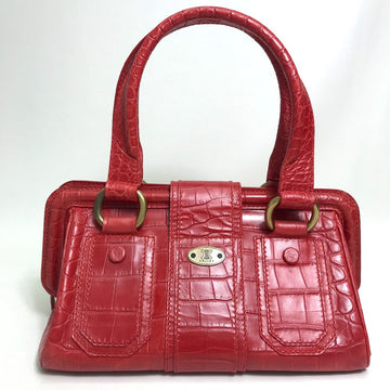 CELINE Handbag leather Red belt Embossing Women New 1:1