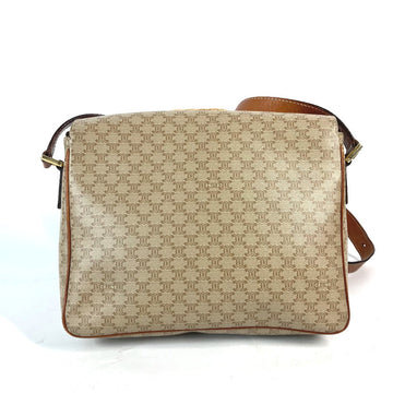 CELINE Shoulder Bag Leather / PVC beige New 1:1 Circle logo Triomphe Women New 1:1