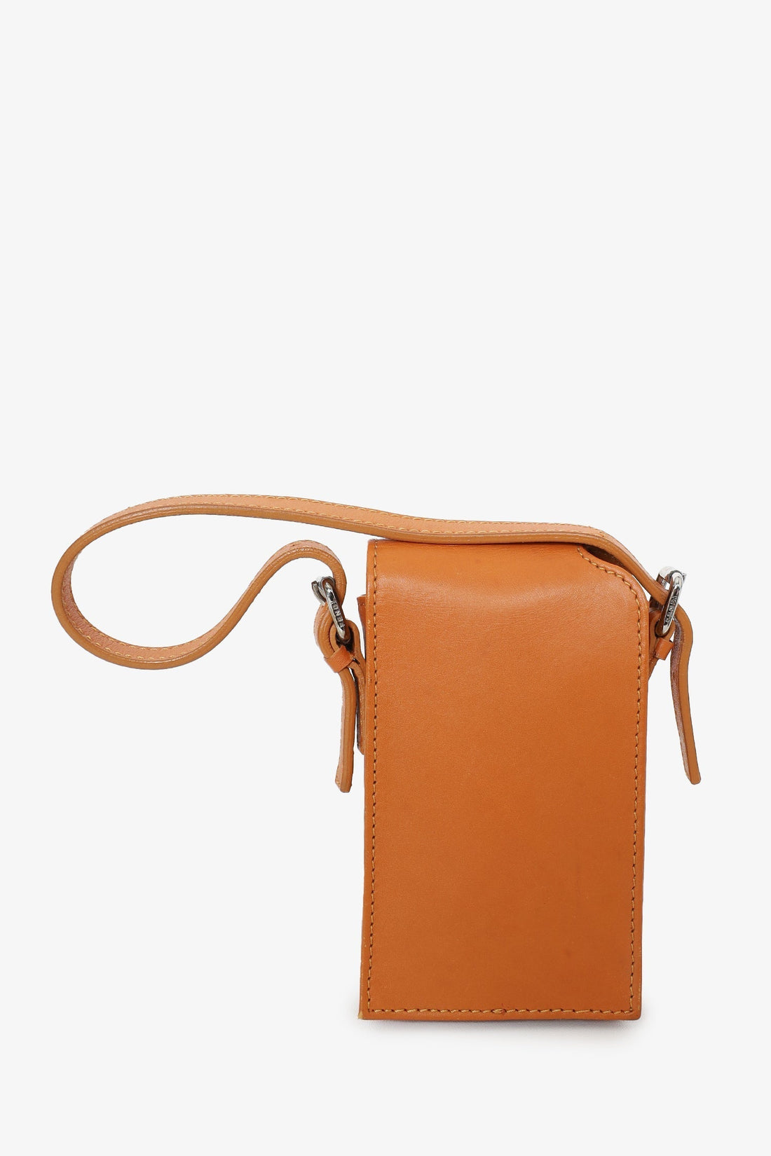 Fendi Vintage Brown Leather Mini Phone Pouch