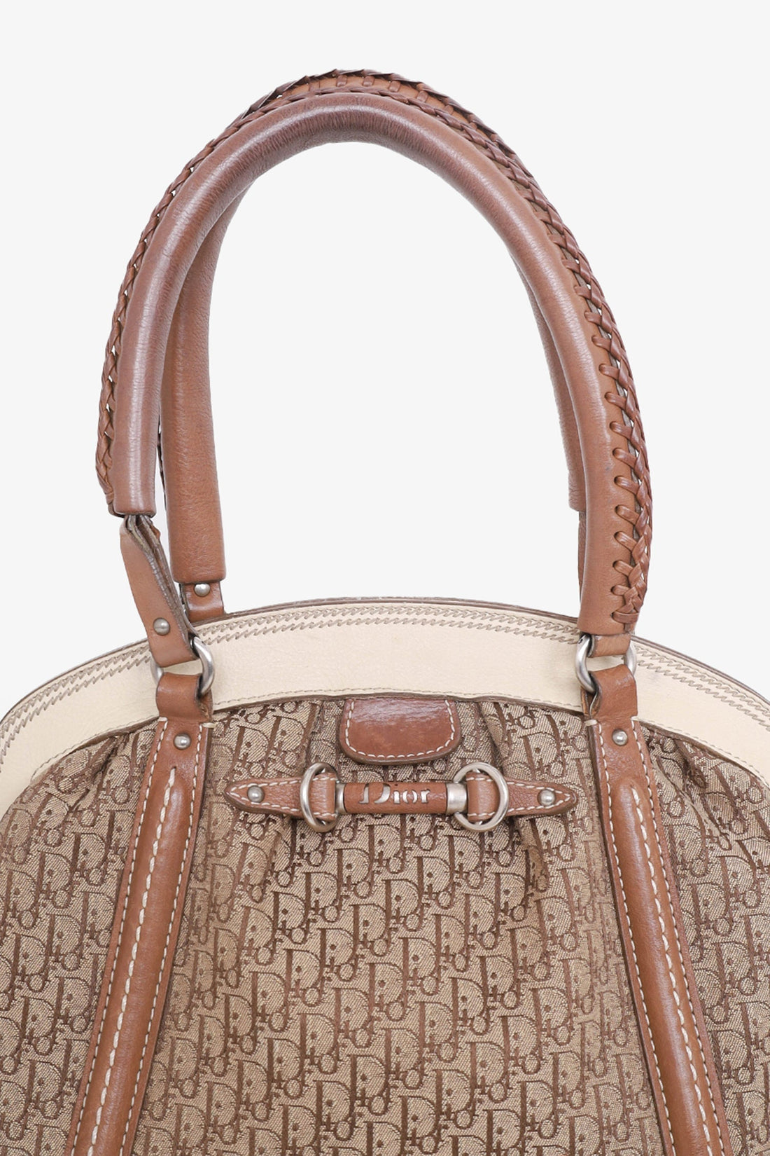 Christian Dior 2007 Beige Diorissimo My Dior Frame Bag