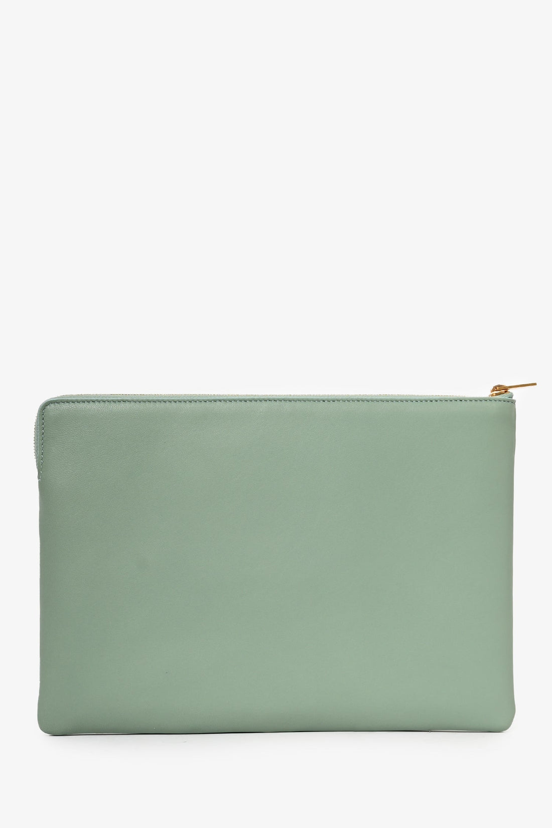 Celine Clear PVC Logo Tote with Green Leather Pouch