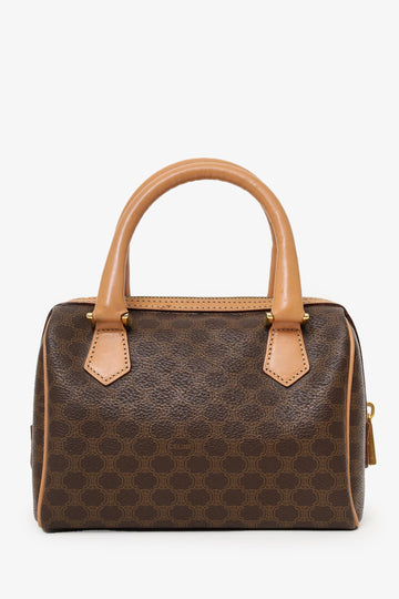 Celine Brown New 1:1 Mini Macadam Boston Bag