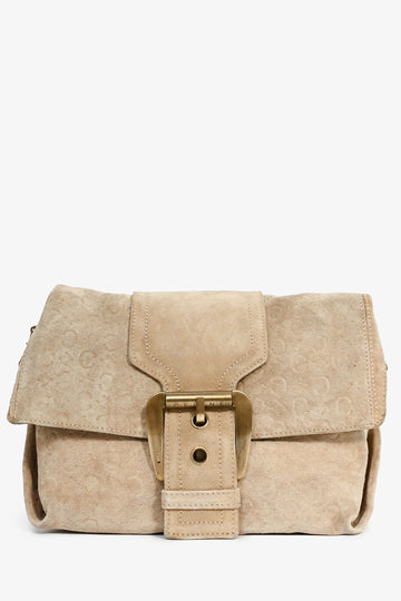 Celine New 1:1 Beige Suede C Macadam Messenger Bag
