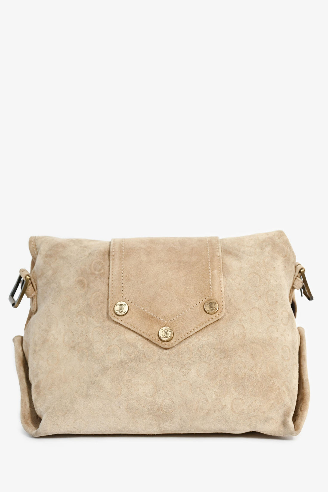 Celine New 1:1 Beige Suede C Macadam Messenger Bag